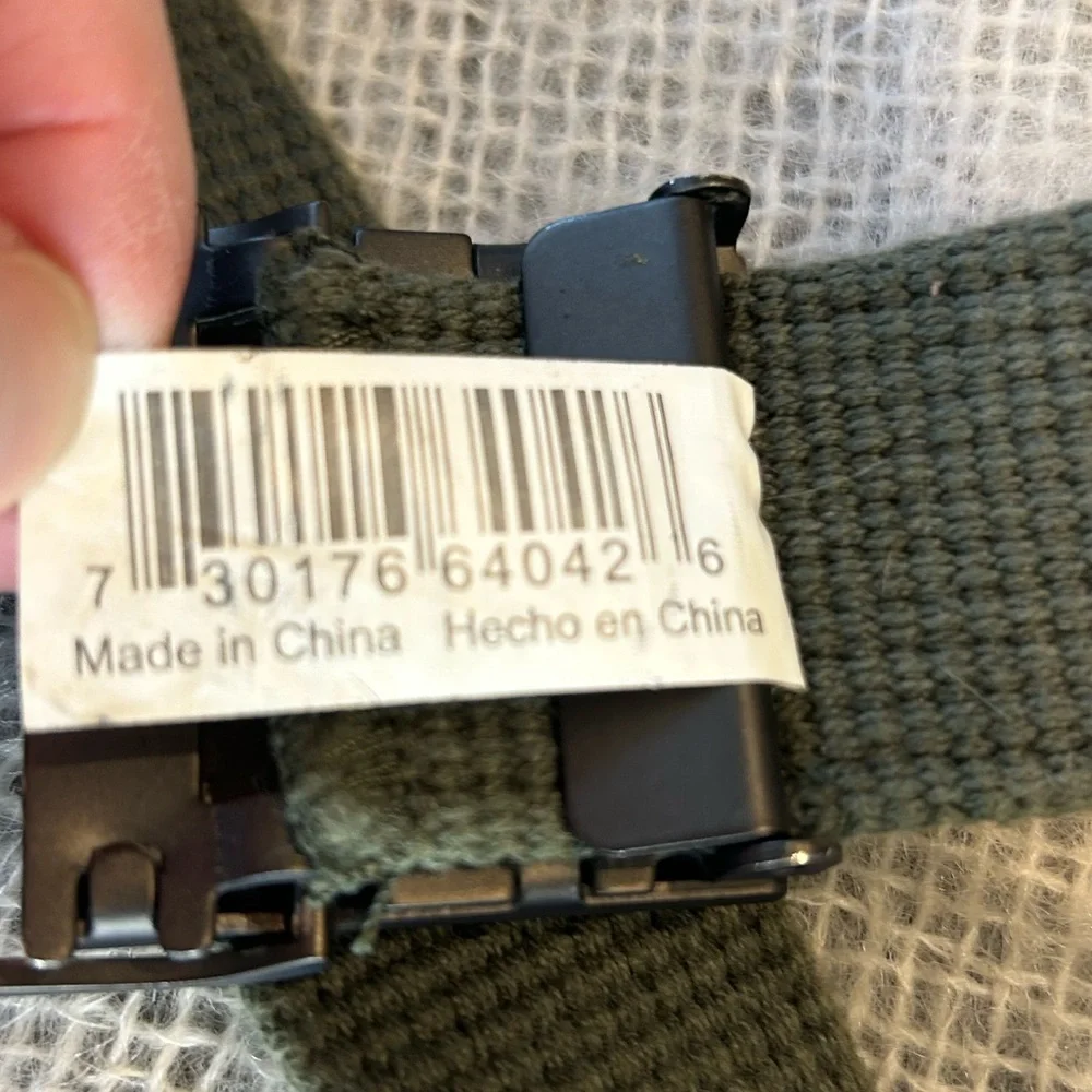 Boy Scouts of America olive green belt Size M/L 42” EUC